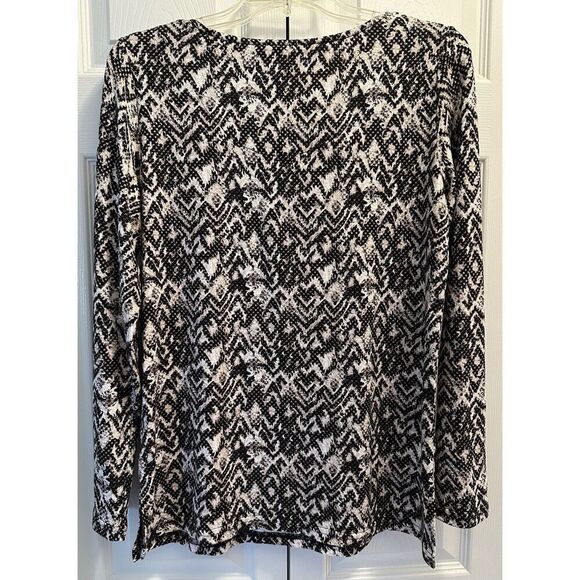 Mario Serrani Ladies Long Sleeve Snakeskin Print Shirt Size Small NEW - Picture 2 of 3